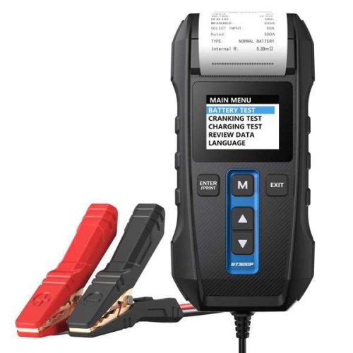 Topdon BT300P, 12V lead-acid vehicle battery tester with a Built-in Printer