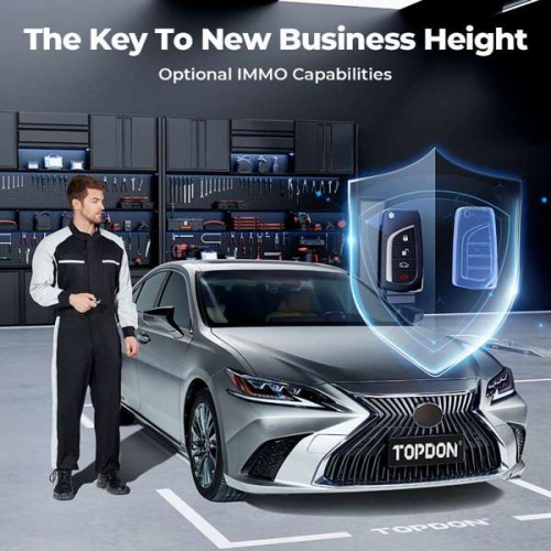 Topdon TopScan Pro "Check Engine" Light OBD2 Scanner Bluetooth, analyseur bidirectionnel sans fil Outil de diagnostic de tout système