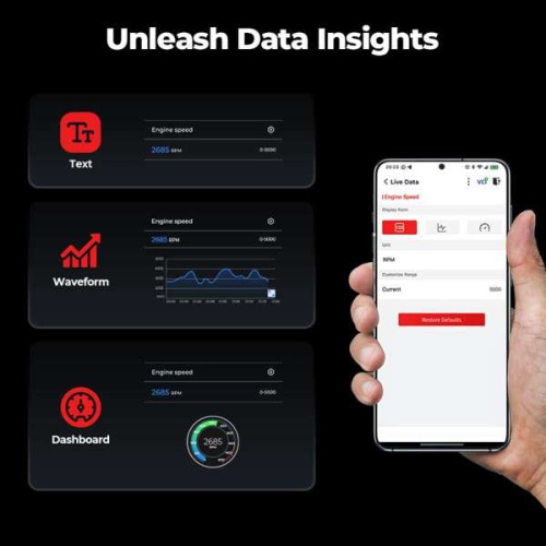 Topdon TopScan Pro "Check Engine" Light OBD2 Scanner Bluetooth, analyseur bidirectionnel sans fil Outil de diagnostic de tout système