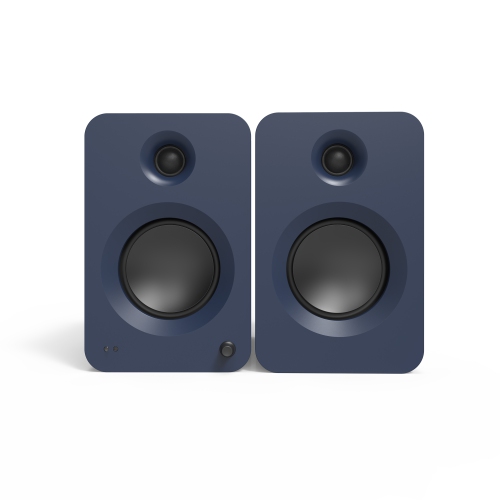 Kanto REN 200W Powered Bookshelf Speakers with HDMI ARC, USB-C, and Bluetooth 5.3 - Matte Blue, Pair