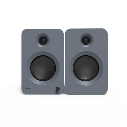 Kanto REN 200W Powered Bookshelf Speakers with HDMI ARC, USB-C, and Bluetooth 5.3 - Matte Grey, Pair