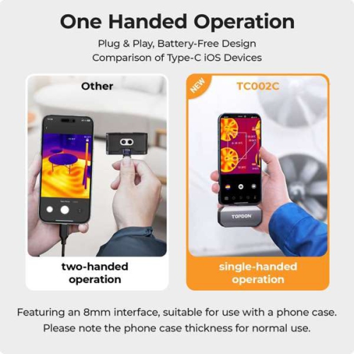 Caméra d'imagerie thermique TC002C de TOPDON