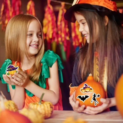 100pcs Horror Halloween Stickers for Kids - Waterproof Vinyl Stickers for Water Bottles, Laptops, Party Favors & Classroom Decor