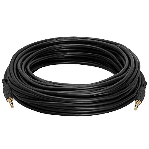 Cmple – Câble audio auxiliaire mâle à mâle 3,5 mm pour haut-parleur stéréo avec fiches plaquées or mâle à mâle Adaptateur de cordon auxiliaire