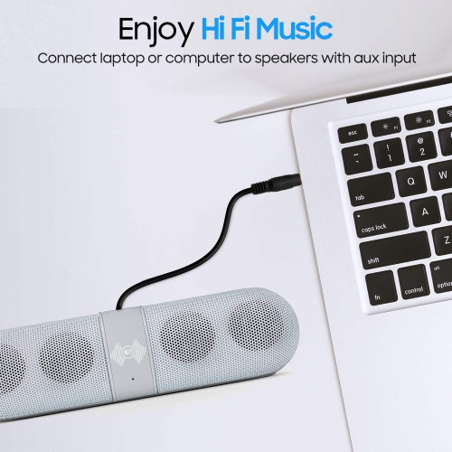 Cmple – Câble audio auxiliaire mâle à mâle 3,5 mm pour haut-parleur stéréo avec fiches plaquées or mâle à mâle Adaptateur de cordon auxiliaire