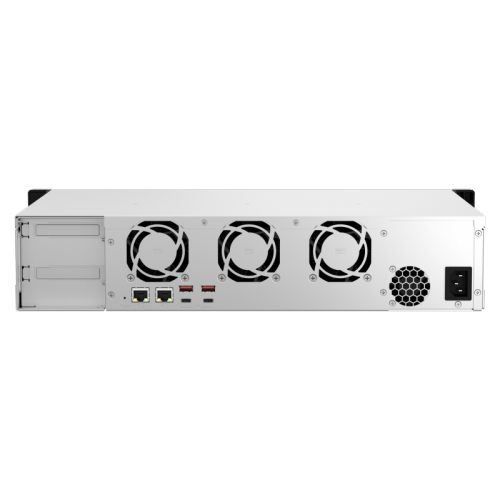 QNAP TS-873AeU-4G-US 8 baies haute vitesse, courte profondeur, montage sur bâti, NAS double 2,5GbE, processeur AMD Ryzen™, mémoire DDR4 4&nbsp;Go et