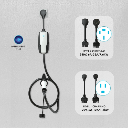 Pion Power Flex-AC 32A Level 2 Portable Smart Electric Vehicle Charger - White by PION POWER - Open Box condition - Image 2