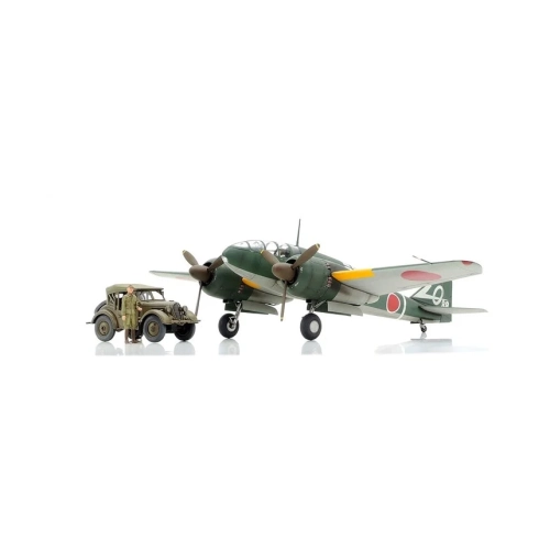 TAMIYA  Ki-46 Iii Type 100 & 4X4 Kurogane Set (25217) 1:48 Scale Airplane Plastic Model Kit