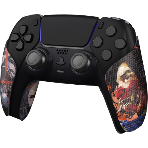 PlayVital Sweat-Absorbent Controller Grip for PS5 Controller, Anti-Skid Soft Rubber Pads Handle Grips for PS5 Controller,Ghost of Samurai