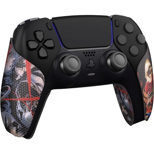 PlayVital Sweat-Absorbent Controller Grip for PS5 Controller, Anti-Skid Soft Rubber Pads Handle Grips for PS5 Controller,Ghost of Samurai