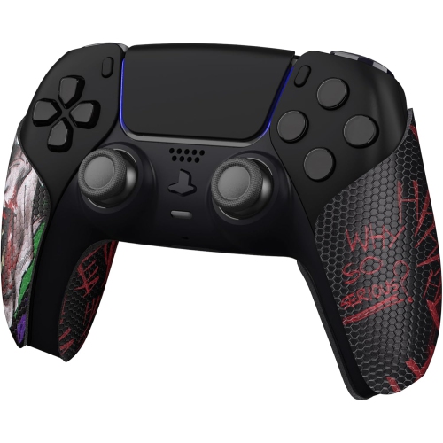 Prise de manette absorbante de la sueur de PlayVital pour manette de PS5, prises antidérapantes en caoutchouc souple pour manette de PS5, clown Hahaha