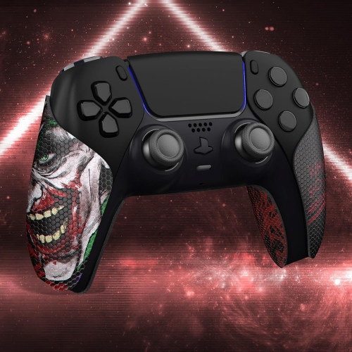 Prise de manette absorbante de la sueur de PlayVital pour manette de PS5, prises antidérapantes en caoutchouc souple pour manette de PS5, clown Hahaha