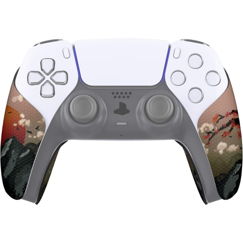 Prise de manette absorbant la sueur de PlayVital pour manette de PS5, coussinets antidérapants en caoutchouc souple poignées pour manette de PS5, vue