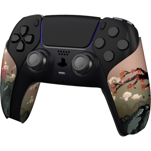 Prise de manette absorbant la sueur de PlayVital pour manette de PS5, coussinets antidérapants en caoutchouc souple poignées pour manette de PS5, vue