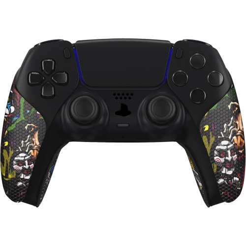 Prise de manette absorbant la sueur de PlayVital pour manette de PS5, prises antidérapantes en caoutchouc souple pour manette de PS5, Scary Party