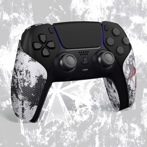 PlayVital Sweat-Absorbent Controller Grip for PS5 Controller, Anti-Skid Soft Rubber Pads Handle Grips for PS5 Controller,Biological Hazard