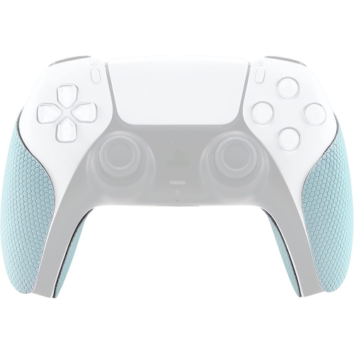 PlayVital Sweat-Absorbent Controller Grip for PS5 Controller, Anti-Skid Soft Rubber Pads Handle Grips for PS5 Controller,Pale Blue