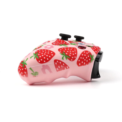 Controller Skins for PS4, Silicone Controller Cover Skin Protector Compatible /PS4 Slim/PS4 Pro Controller with 2 Cute Thumb Grips Caps,Qpink