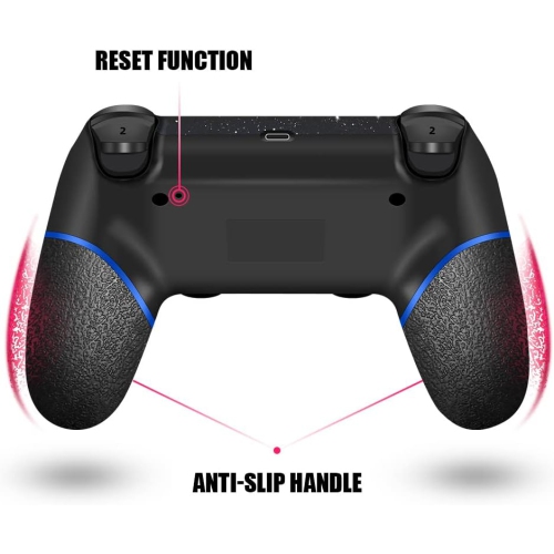 NONE  Ps4 Wireless Controller, Galaxy Custom Design With Non-Slip Grips Of Both Sides, Turbo Function And 3.5MM Audio Jack, Bonus 2 Thumb Grips