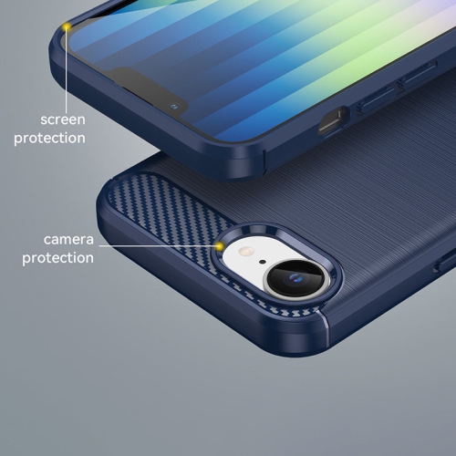 PANDACO Black Brushed Metal Case for iPhone 16e