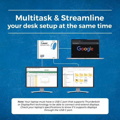 OREI SplitXtend USB 3.1 to HDMI Display Adapter with 100W PD