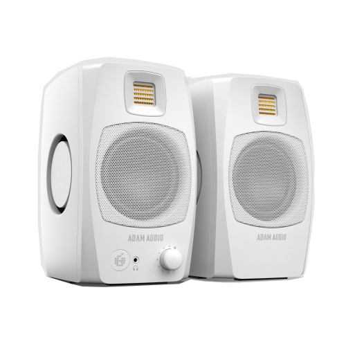 Image 1 of 4.. ADAM Audio D3V Active Desktop Monitor System - White