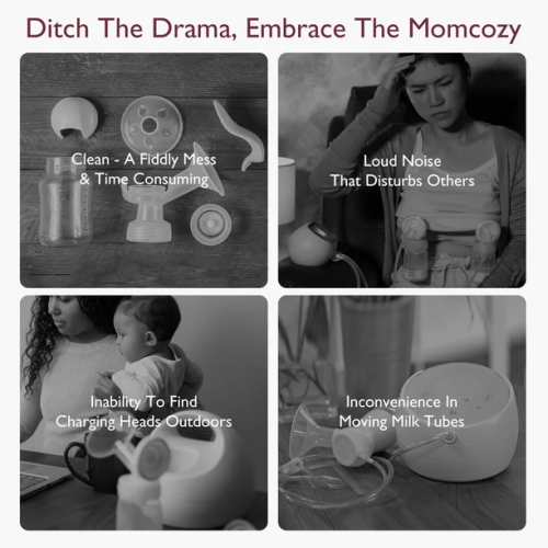 Momcozy S12 Pinky Pro Electric Hands Free Breast Pump Wearable, 24mm, 3 Modes & 9 Levels Electric Pump Portable, Smart Display, 2 Pack