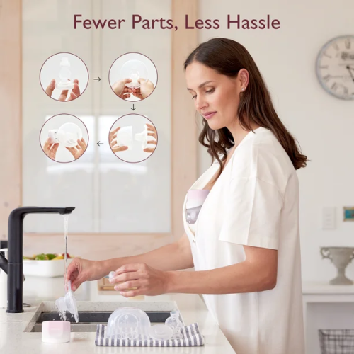 Momcozy S12 Pinky Pro Electric Hands Free Breast Pump Wearable, 24mm, 3 Modes & 9 Levels Electric Pump Portable, Smart Display, 2 Pack