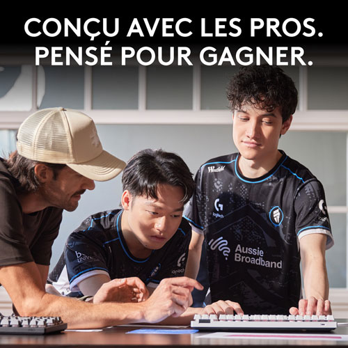 Logitech G PRO X Tenkeyless Rapid Backlit RGB Magnetic Analog Switches Gaming Keyboard - Black - Bilingual