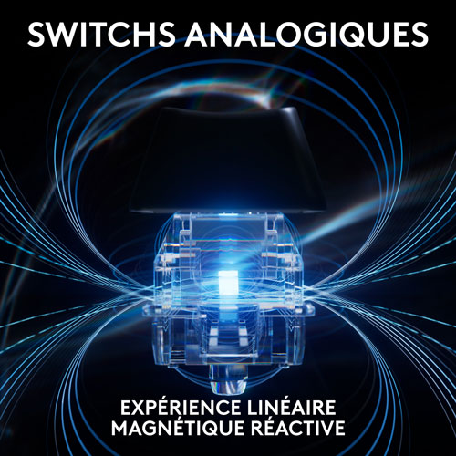 Logitech G PRO X Tenkeyless Rapid Backlit RGB Magnetic Analog Switches Gaming Keyboard - Black - Bilingual