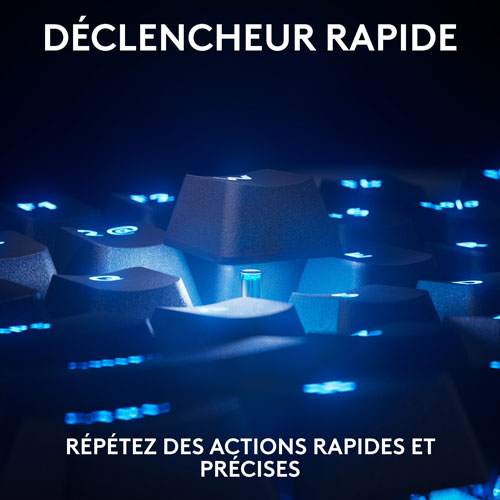 Logitech G PRO X Tenkeyless Rapid Backlit RGB Magnetic Analog Switches Gaming Keyboard - Black - Bilingual