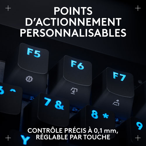 Logitech G PRO X Tenkeyless Rapid Backlit RGB Magnetic Analog Switches Gaming Keyboard - Black - Bilingual