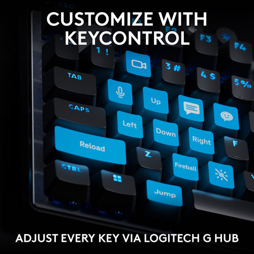Logitech G PRO X Tenkeyless Rapid Backlit RGB Magnetic Analog Switches Gaming Keyboard - Black - Bilingual