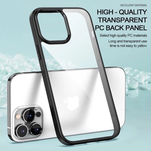 [CS] Transparent Hard PC Hybrid Case Cover for iPhone 16 Pro, Wine