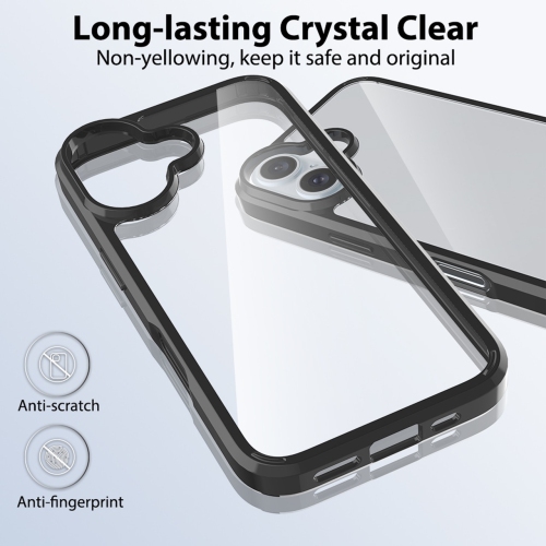 [CS] Transparent Hard PC Hybrid Case Cover for iPhone 16, Purple