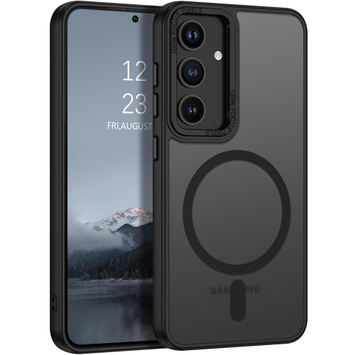 [CS] Étui magnétique en silicone mat avec MagSafe pour Samsung Galaxy S20 FE, noir