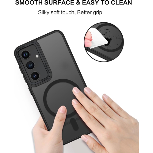 [CS] Étui magnétique en silicone mat avec MagSafe pour Samsung Galaxy S20 FE, gris