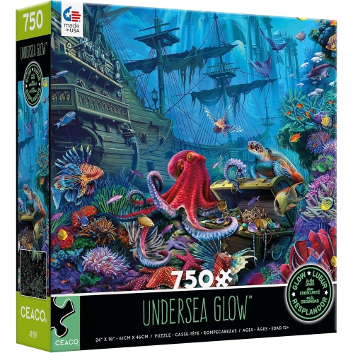 CEACO  - Undersea - Glow - 750 Piece Jigsaw Puzzle