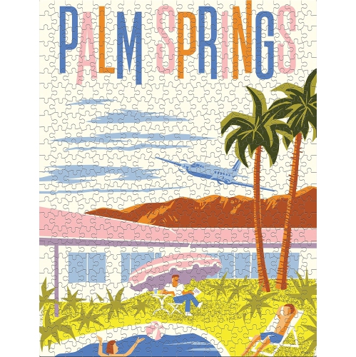 Ceaco - 5-in-1 Limited Edition Jigsaw Puzzle Multipack – Walt’s Plane Posters – Contains 5 Disney D23 Expo Puzzles - 300 Piece, (2) 500 Piece, (1)