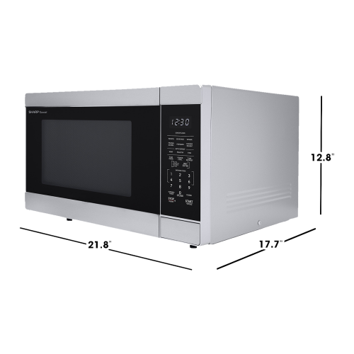 Four à micro-ondes 1,6 pi³ DE Sharp Four à micro-ondes de comptoir Carousel MD de 1100 W avec technologie Inverter