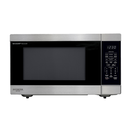 SHARP SMC2264KSC Carousel® XL Countertop Microwave Oven with Inverter Technology 2.2 c.u. ft. 1200W Stainless Steel