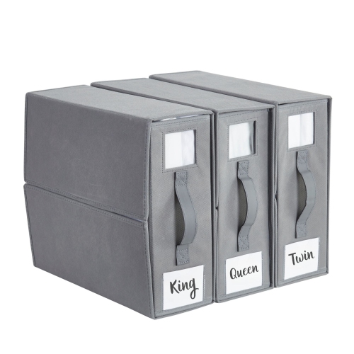 DECOMOMO Foldable Bed Sheet Organizers and Storage