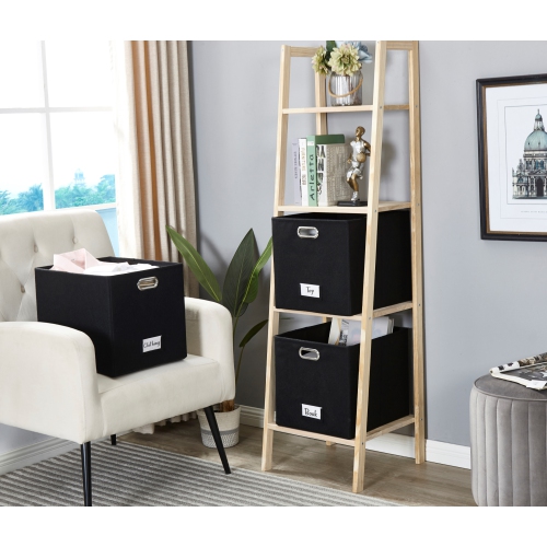 Paniers de rangement 13x15 Kallax | Bac de rangement avec porte-étiquette | Organisateurs de placard pour jouets