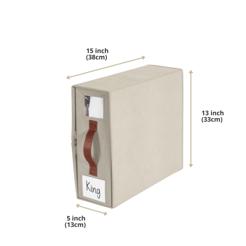 DECOMOMO Foldable Bed Sheet Organizers and Storage