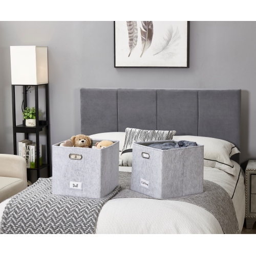 13x15 Kallax Storage Baskets | Storage Bin with Label Holder | Closet Organizers for Toy