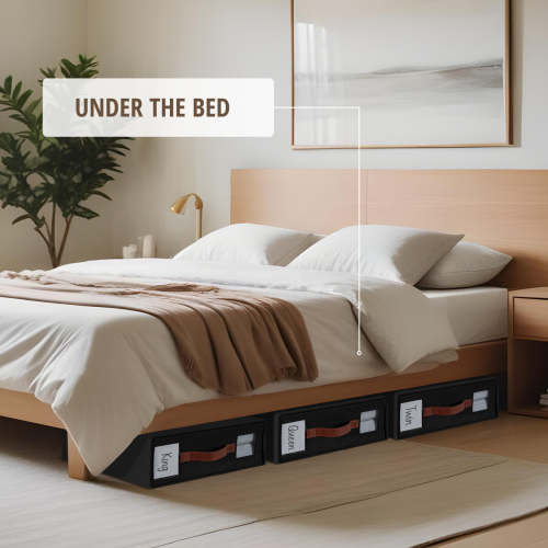 DECOMOMO Foldable Bed Sheet Organizers and Storage