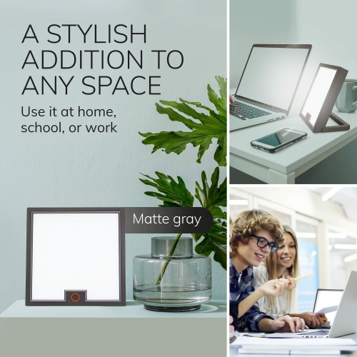 Circadian Optics Lumine Light Therapy Lamp - Full Spectrum Happy Light for Seasonal Winter Mood Changes