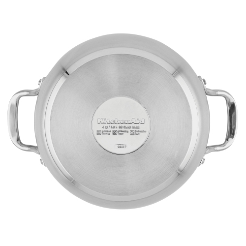 Cocotte en acier inoxydable 3,7 L de KitchenAid - Argenté