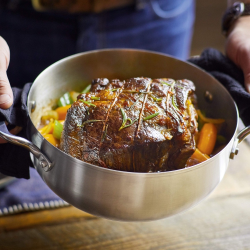 Cocotte en acier inoxydable 3,7 L de KitchenAid - Argenté