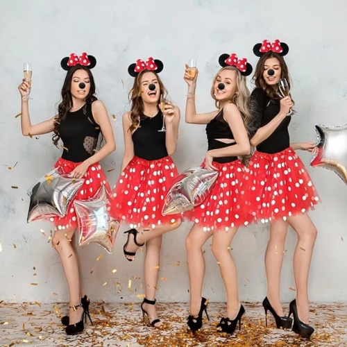 Accessoires de costume de souris Orgoue – Ensemble d'oreilles et de queue de souris pour femmes et filles adultes, parfait pour le costume d'Halloween